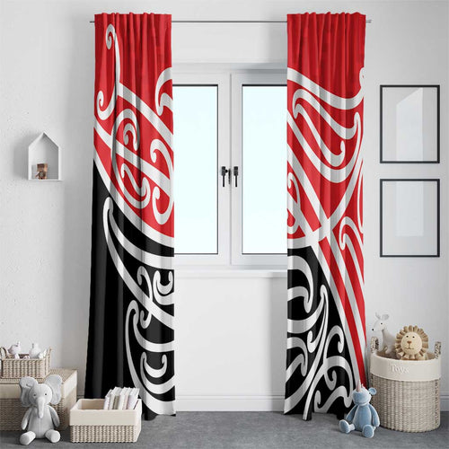All Red New Zealand Kowhai Ngutukak Window Curtain - Aussie Hoodie