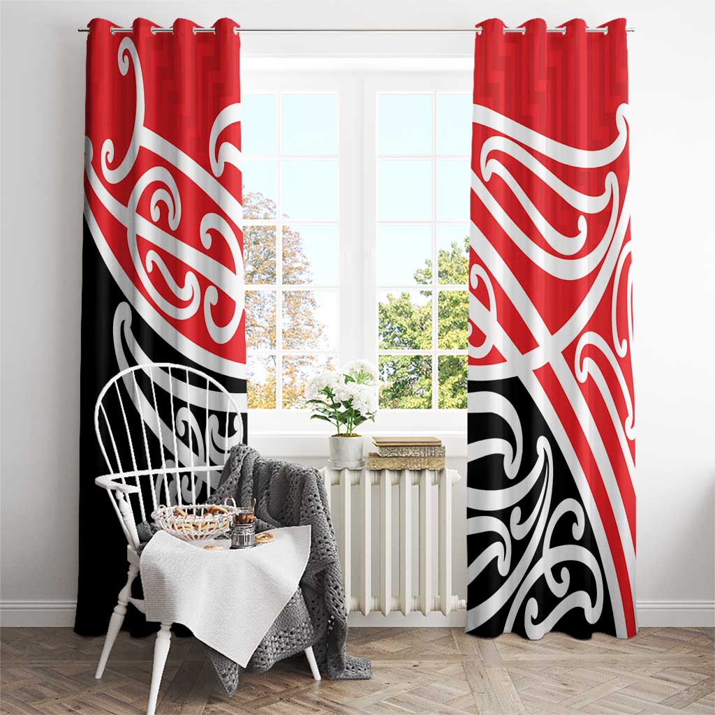 All Red New Zealand Kowhai Ngutukak Window Curtain - Aussie Hoodie