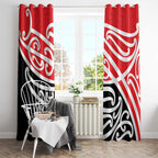 All Red New Zealand Kowhai Ngutukak Window Curtain - Aussie Hoodie