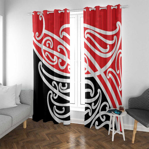 All Red New Zealand Kowhai Ngutukak Window Curtain - Aussie Hoodie