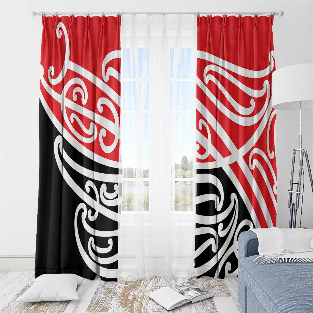 All Red New Zealand Kowhai Ngutukak Window Curtain - Aussie Hoodie