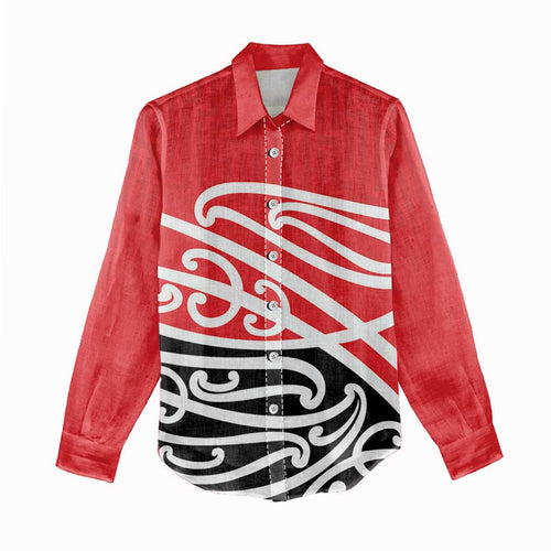 All Red New Zealand Kowhai Ngutukak Women Casual Shirt - Aussie Hoodie