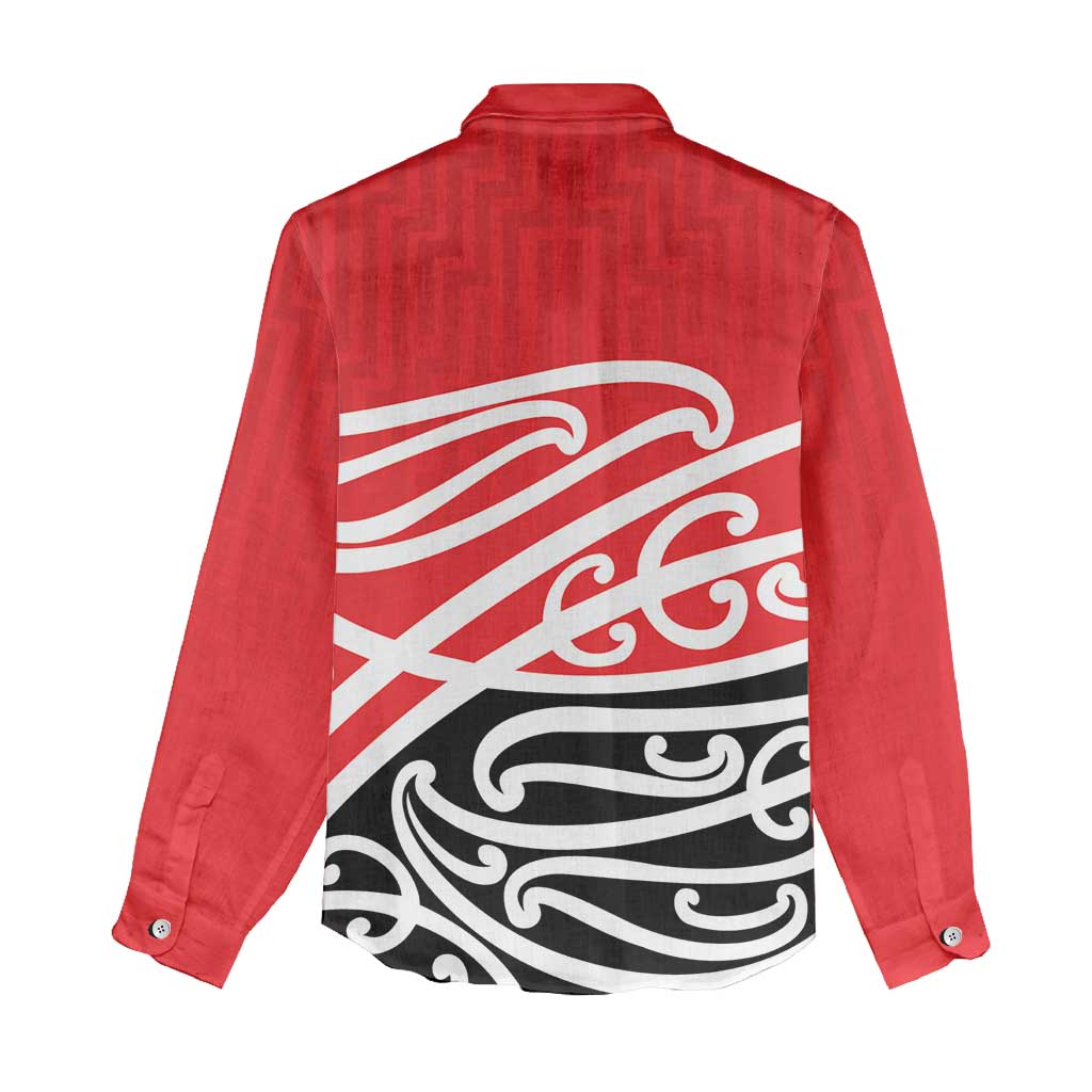 All Red New Zealand Kowhai Ngutukak Women Casual Shirt - Aussie Hoodie