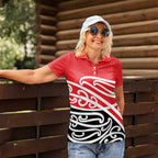 All Red New Zealand Kowhai Ngutukak Women Polo Shirt - Aussie Hoodie