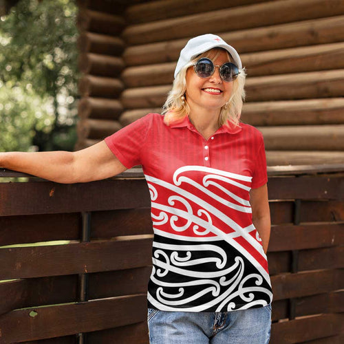 All Red New Zealand Kowhai Ngutukak Women Polo Shirt - Aussie Hoodie