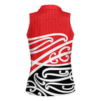 All Red New Zealand Kowhai Ngutukak Women Sleeveless Polo Shirt - Aussie Hoodie