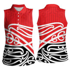 All Red New Zealand Kowhai Ngutukak Women Sleeveless Polo Shirt - Aussie Hoodie