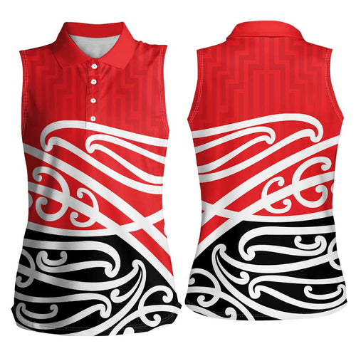 All Red New Zealand Kowhai Ngutukak Women Sleeveless Polo Shirt - Aussie Hoodie
