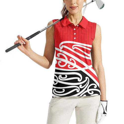 All Red New Zealand Kowhai Ngutukak Women Sleeveless Polo Shirt - Aussie Hoodie