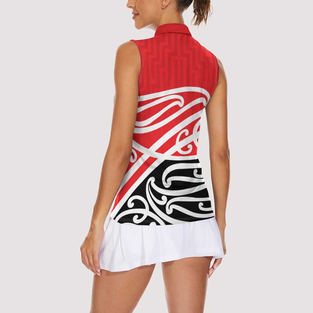 All Red New Zealand Kowhai Ngutukak Women Sleeveless Polo Shirt - Aussie Hoodie