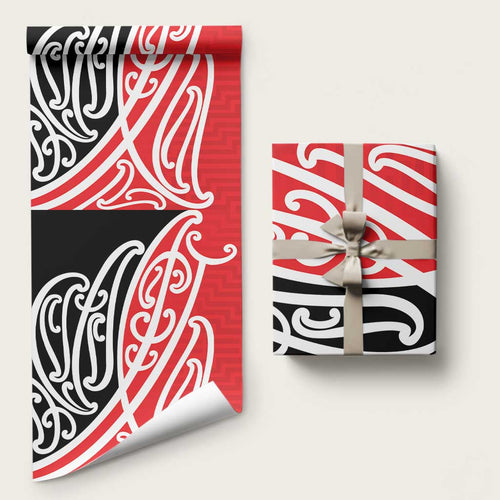 All Red New Zealand Kowhai Ngutukak Wrapping Paper - Aussie Hoodie