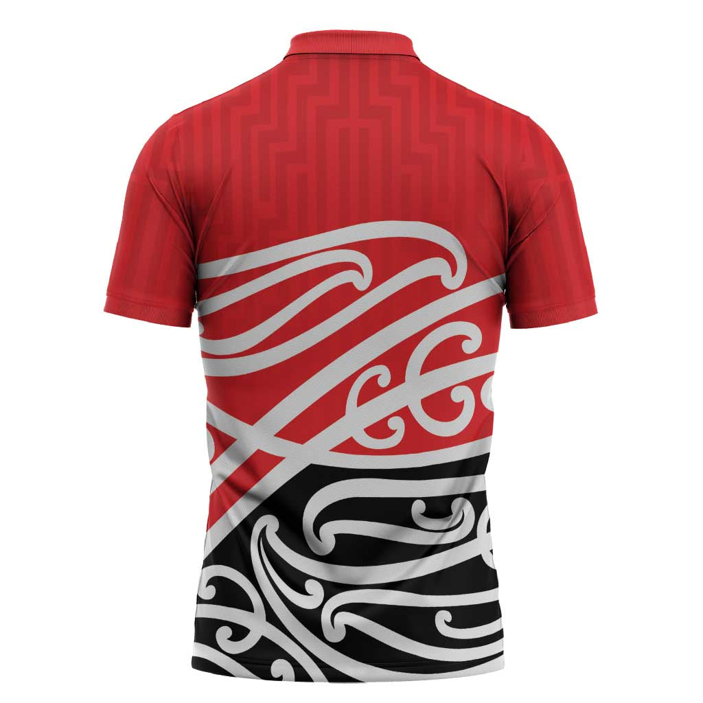 All Red New Zealand Kowhai Ngutukak Zipper Polo Shirt - Aussie Hoodie