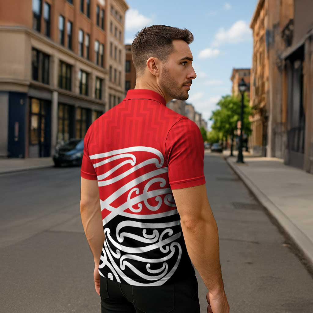 All Red New Zealand Kowhai Ngutukak Zipper Polo Shirt - Aussie Hoodie