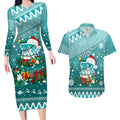 custom-heat-bbl-couples-matching-long-sleeve-bodycon-dress-and-hawaiian-shirt-christmas-vibe-2023