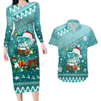 custom-heat-bbl-couples-matching-long-sleeve-bodycon-dress-and-hawaiian-shirt-christmas-vibe-2023