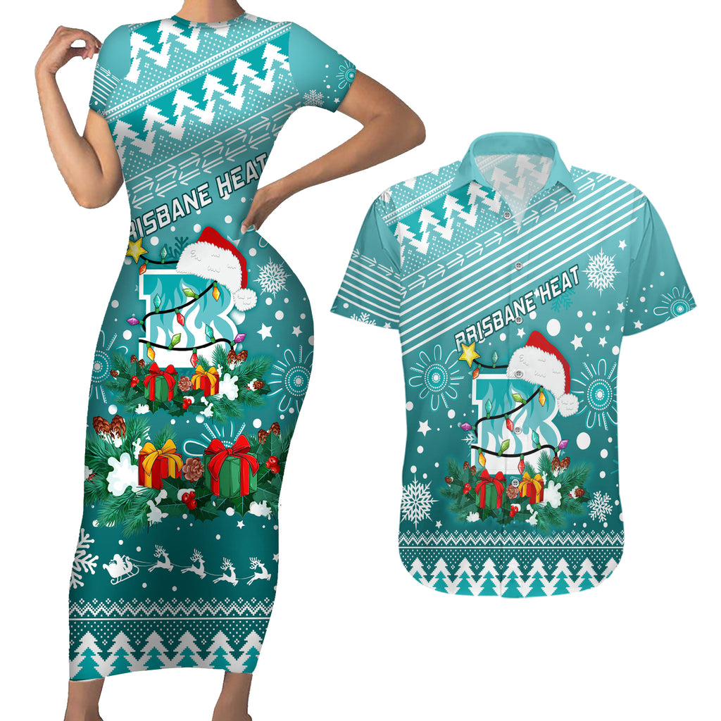 custom-heat-bbl-couples-matching-short-sleeve-bodycon-dress-and-hawaiian-shirt-christmas-vibe-2023