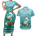 custom-heat-bbl-couples-matching-short-sleeve-bodycon-dress-and-hawaiian-shirt-christmas-vibe-2023