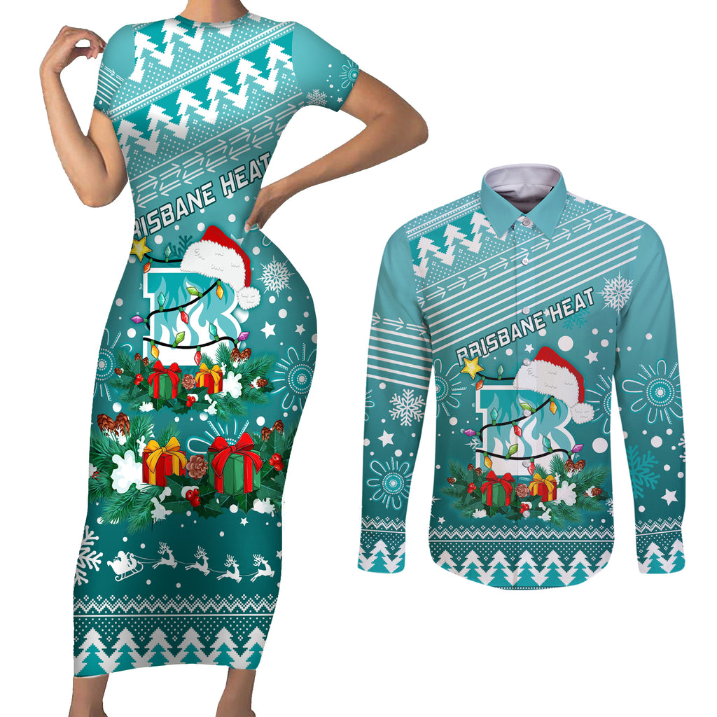 custom-heat-bbl-couples-matching-short-sleeve-bodycon-dress-and-long-sleeve-button-shirt-christmas-vibe-2023