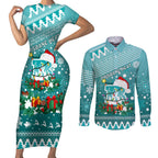 custom-heat-bbl-couples-matching-short-sleeve-bodycon-dress-and-long-sleeve-button-shirt-christmas-vibe-2023