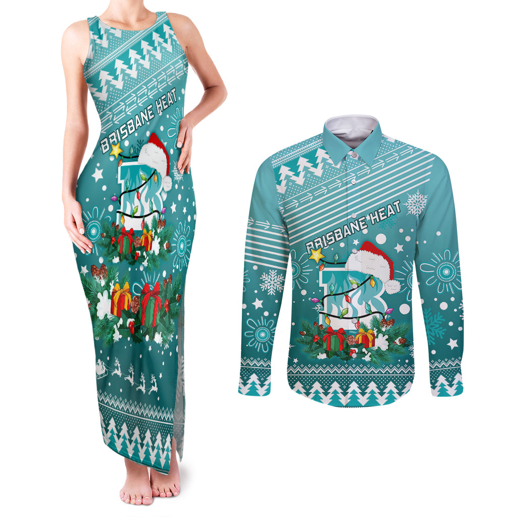 custom-heat-bbl-couples-matching-tank-maxi-dress-and-long-sleeve-button-shirt-christmas-vibe-2023