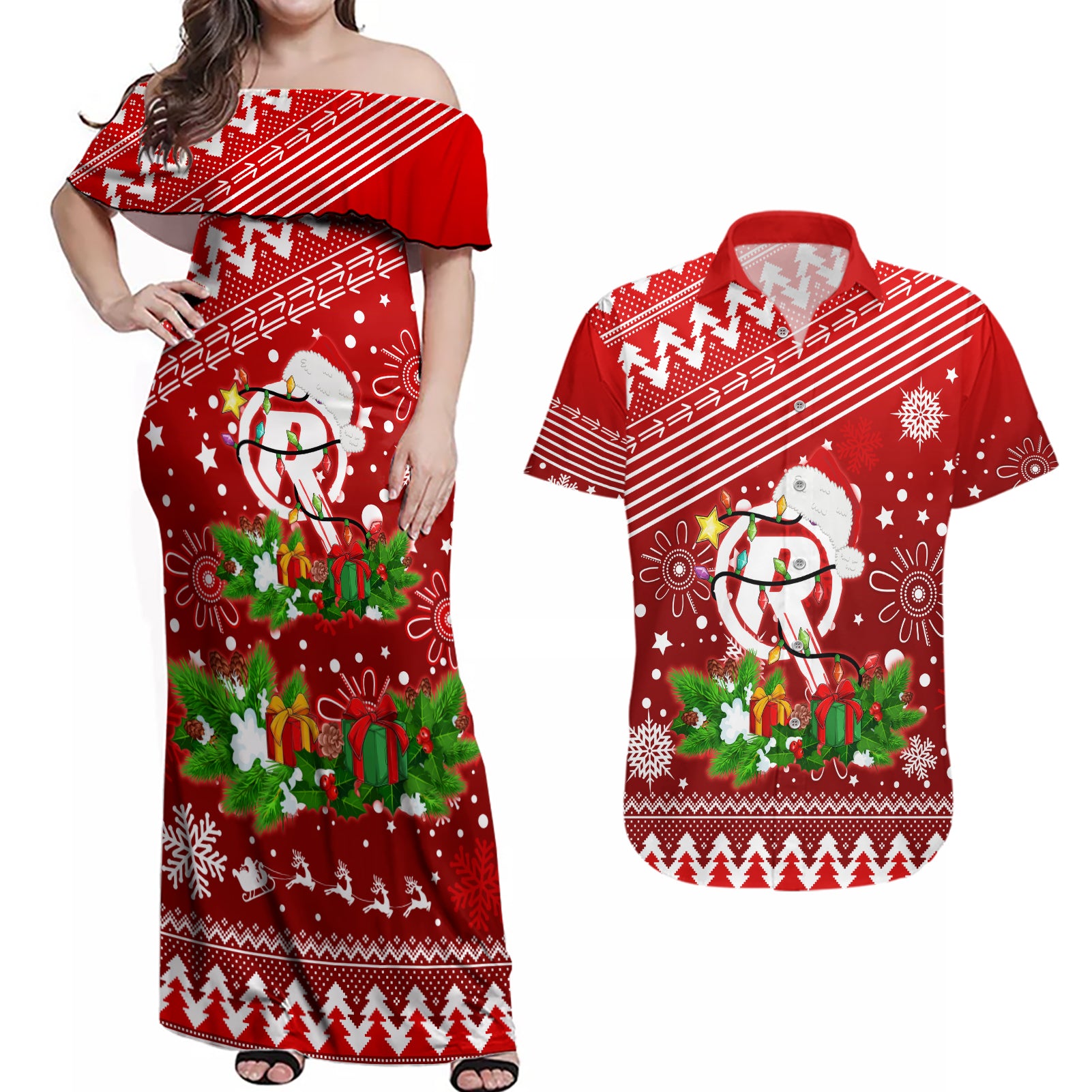 custom-renegades-bbl-couples-matching-off-shoulder-maxi-dress-and-hawaiian-shirt-christmas-vibe-2023