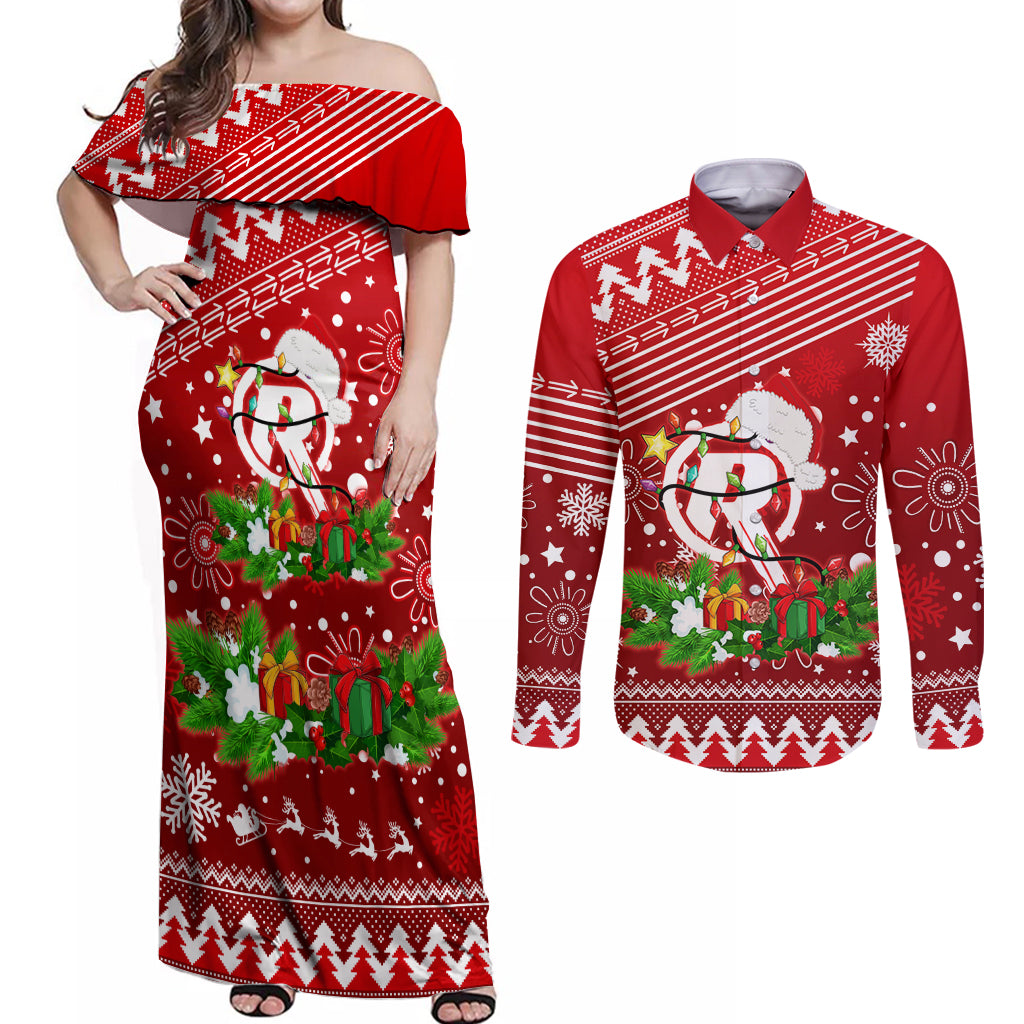 custom-renegades-bbl-couples-matching-off-shoulder-maxi-dress-and-long-sleeve-button-shirt-christmas-vibe-2023