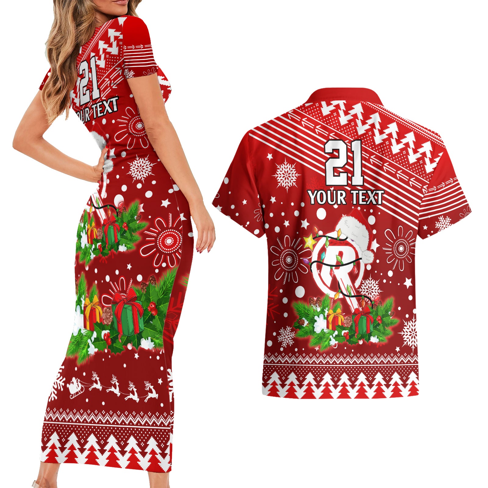 custom-renegades-bbl-couples-matching-short-sleeve-bodycon-dress-and-hawaiian-shirt-christmas-vibe-2023