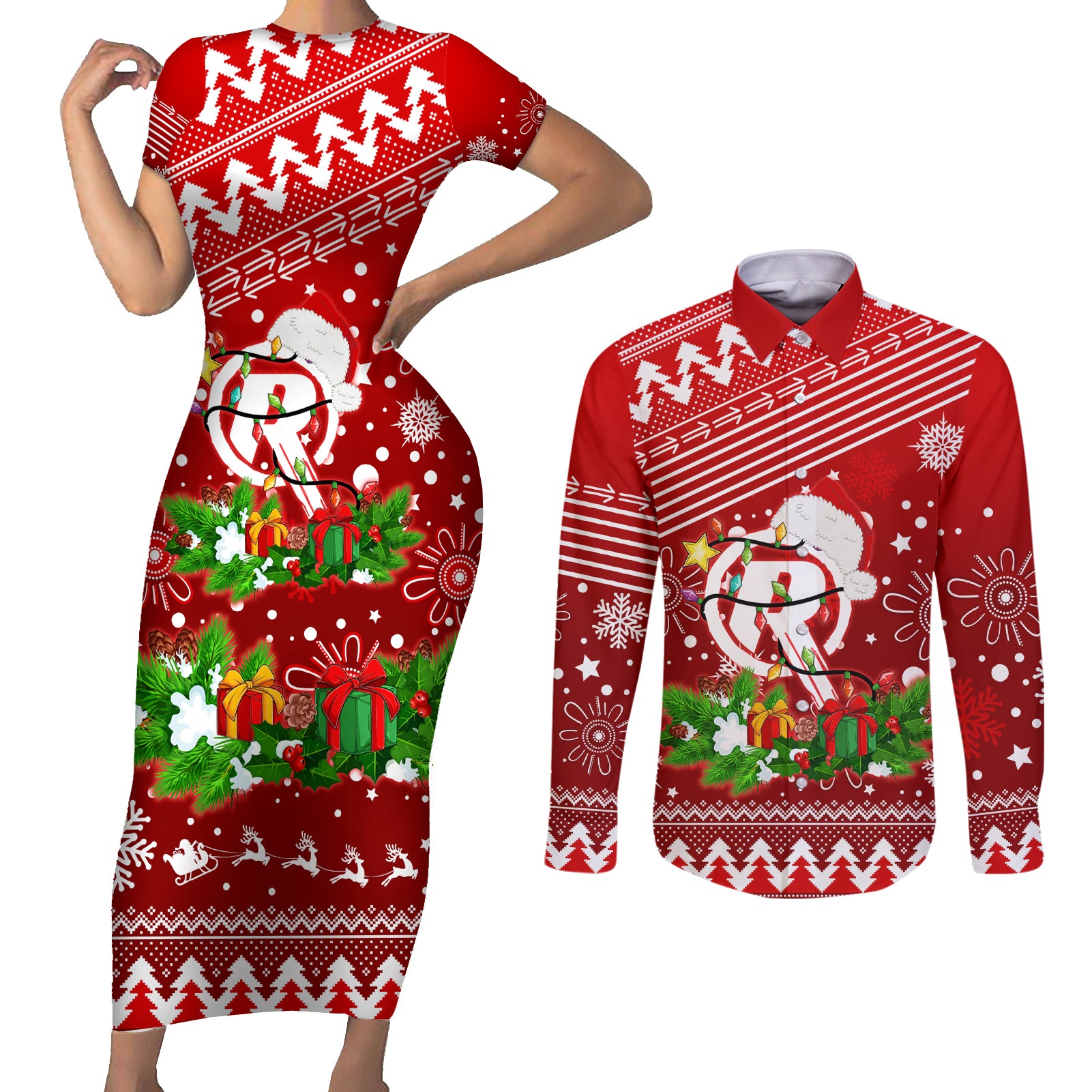 custom-renegades-bbl-couples-matching-short-sleeve-bodycon-dress-and-long-sleeve-button-shirt-christmas-vibe-2023