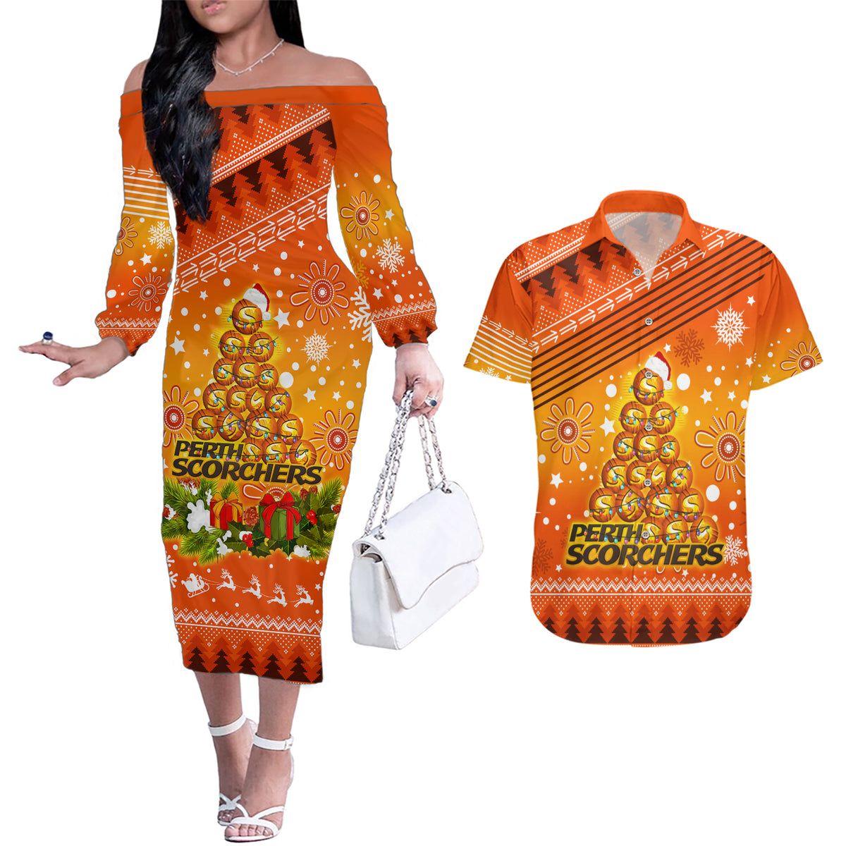 custom-scorchers-bbl-couples-matching-off-the-shoulder-long-sleeve-dress-and-hawaiian-shirt-christmas-vibe-2023