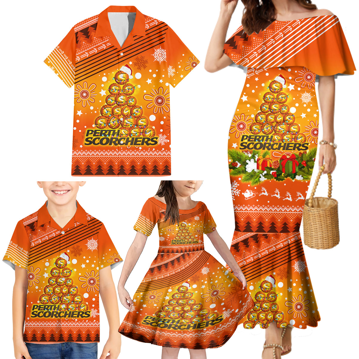 custom-scorchers-bbl-family-matching-mermaid-dress-and-hawaiian-shirt-christmas-vibe-2023
