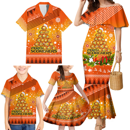 custom-scorchers-bbl-family-matching-mermaid-dress-and-hawaiian-shirt-christmas-vibe-2023