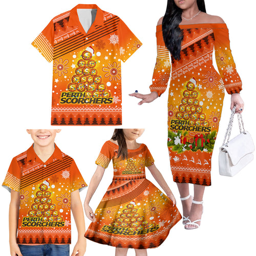 custom-scorchers-bbl-family-matching-off-shoulder-long-sleeve-dress-and-hawaiian-shirt-christmas-vibe-2023