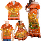 custom-scorchers-bbl-family-matching-off-shoulder-maxi-dress-and-hawaiian-shirt-christmas-vibe-2023