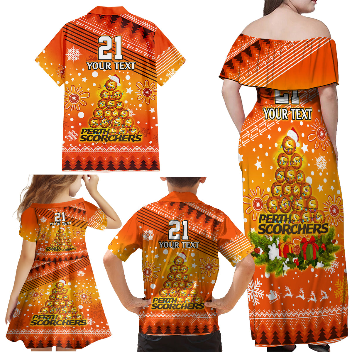 custom-scorchers-bbl-family-matching-off-shoulder-maxi-dress-and-hawaiian-shirt-christmas-vibe-2023