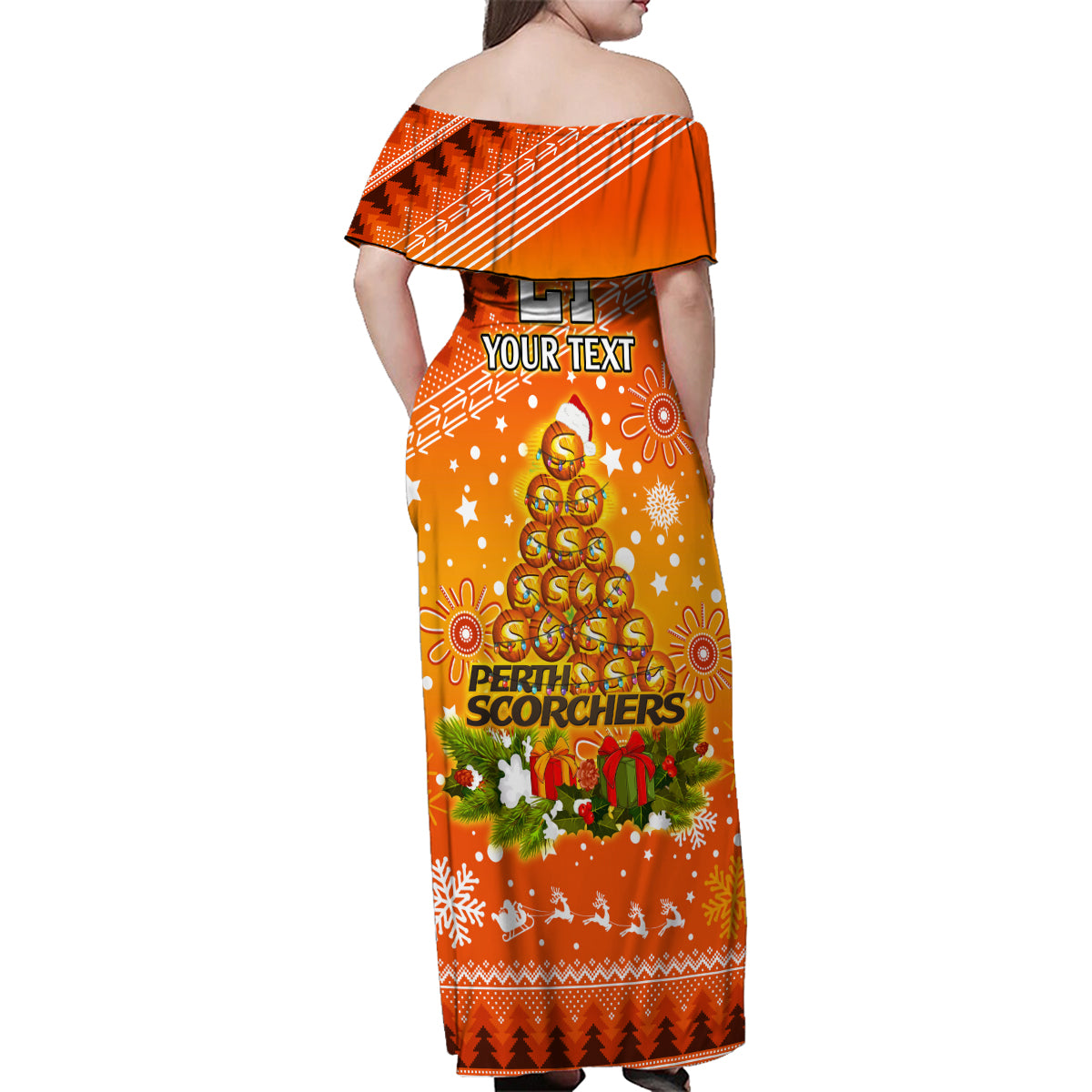 custom-scorchers-bbl-family-matching-off-shoulder-maxi-dress-and-hawaiian-shirt-christmas-vibe-2023
