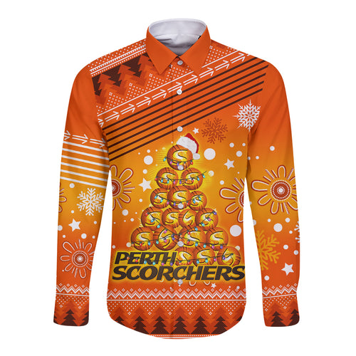 custom-scorchers-bbl-long-sleeve-button-shirt-christmas-vibe-2023