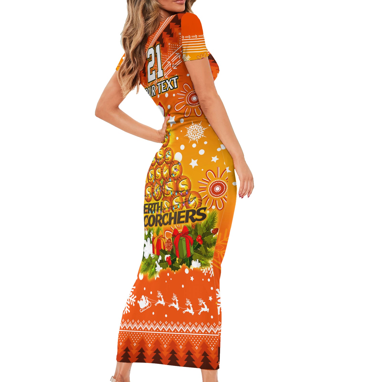 custom-scorchers-bbl-short-sleeve-bodycon-dress-christmas-vibe-2023