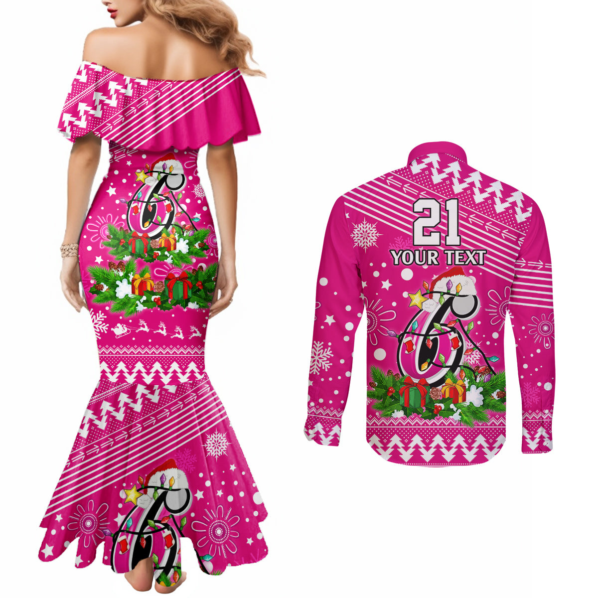 custom-sixers-bbl-couples-matching-mermaid-dress-and-long-sleeve-button-shirt-christmas-vibe-2023
