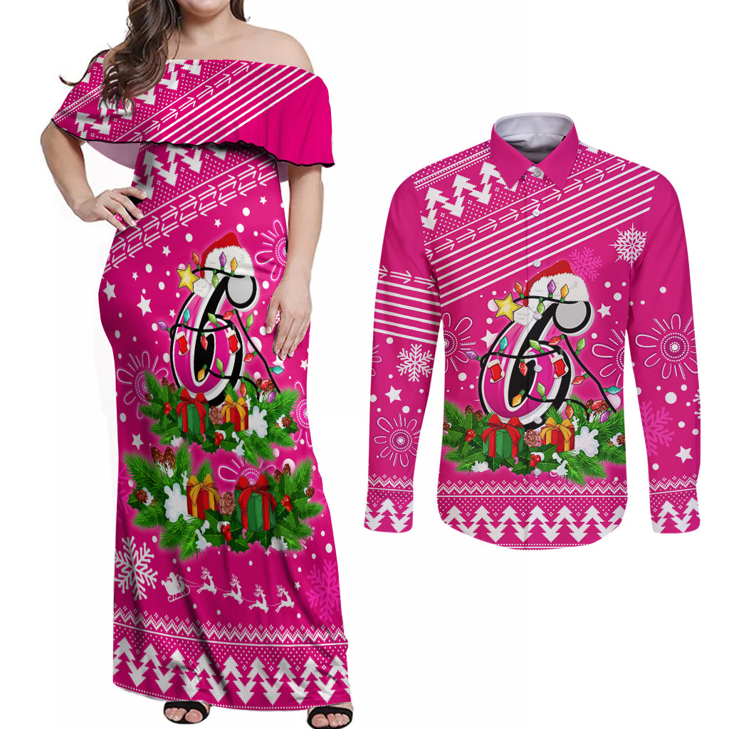 custom-sixers-bbl-couples-matching-off-shoulder-maxi-dress-and-long-sleeve-button-shirt-christmas-vibe-2023