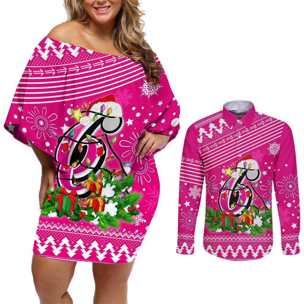 custom-sixers-bbl-couples-matching-off-shoulder-short-dress-and-long-sleeve-button-shirt-christmas-vibe-2023