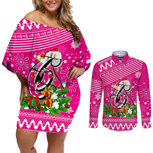 custom-sixers-bbl-couples-matching-off-shoulder-short-dress-and-long-sleeve-button-shirt-christmas-vibe-2023