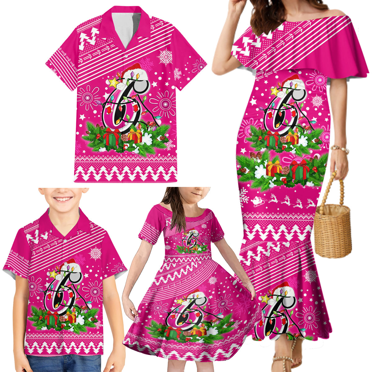 custom-sixers-bbl-family-matching-mermaid-dress-and-hawaiian-shirt-christmas-vibe-2023