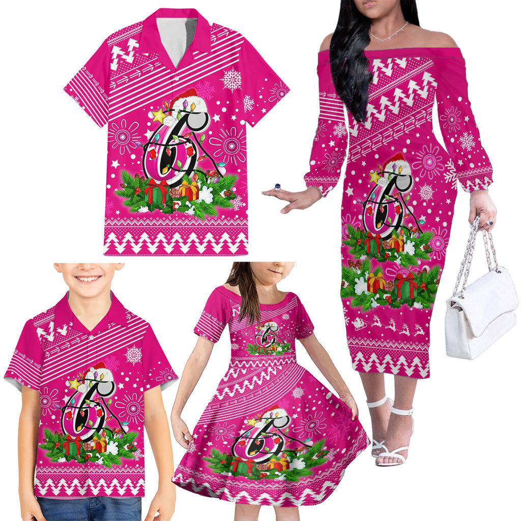 custom-sixers-bbl-family-matching-off-shoulder-long-sleeve-dress-and-hawaiian-shirt-christmas-vibe-2023