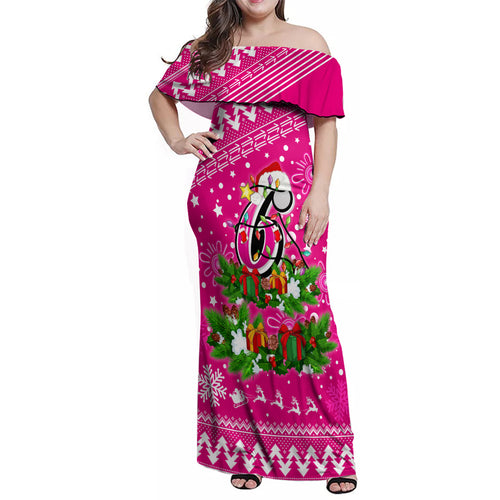 custom-sixers-bbl-family-matching-off-shoulder-maxi-dress-and-hawaiian-shirt-christmas-vibe-2023