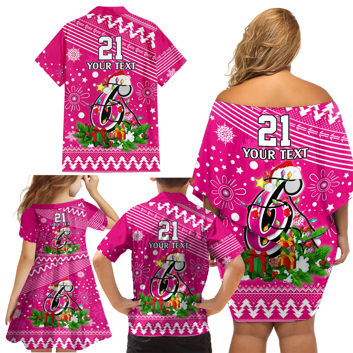 custom-sixers-bbl-family-matching-off-shoulder-short-dress-and-hawaiian-shirt-christmas-vibe-2023
