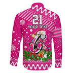 custom-sixers-bbl-family-matching-off-shoulder-short-dress-and-hawaiian-shirt-christmas-vibe-2023