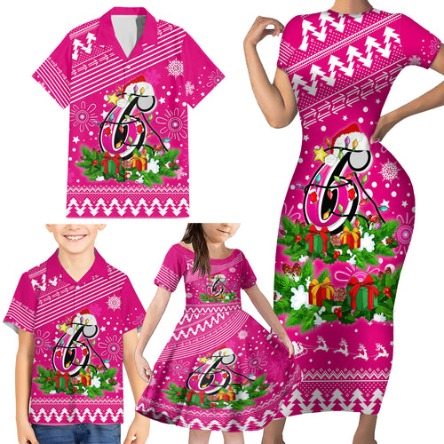 custom-sixers-bbl-family-matching-short-sleeve-bodycon-dress-and-hawaiian-shirt-christmas-vibe-2023