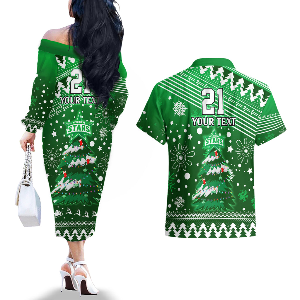 custom-stars-bbl-couples-matching-off-the-shoulder-long-sleeve-dress-and-hawaiian-shirt-christmas-vibe-2023