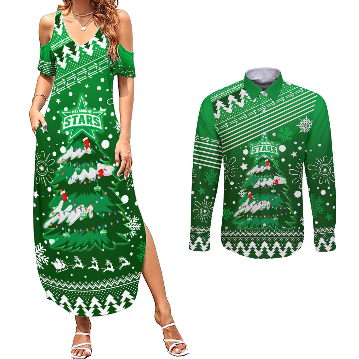 custom-stars-bbl-couples-matching-summer-maxi-dress-and-long-sleeve-button-shirt-christmas-vibe-2023