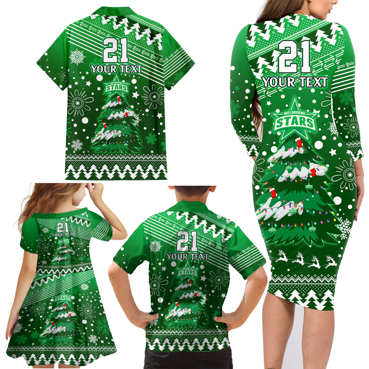 custom-stars-bbl-family-matching-long-sleeve-bodycon-dress-and-hawaiian-shirt-christmas-vibe-2023